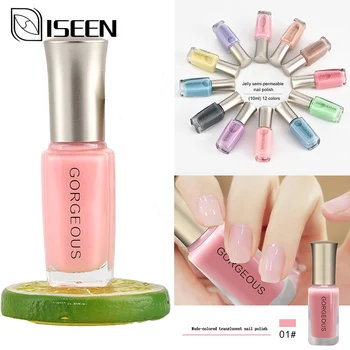 

Transparent Nail Polish Lasting Non-Peeling Quick-Drying Varnish 10ML Environmentally Friendly Polished Candy-Colored NailPolish