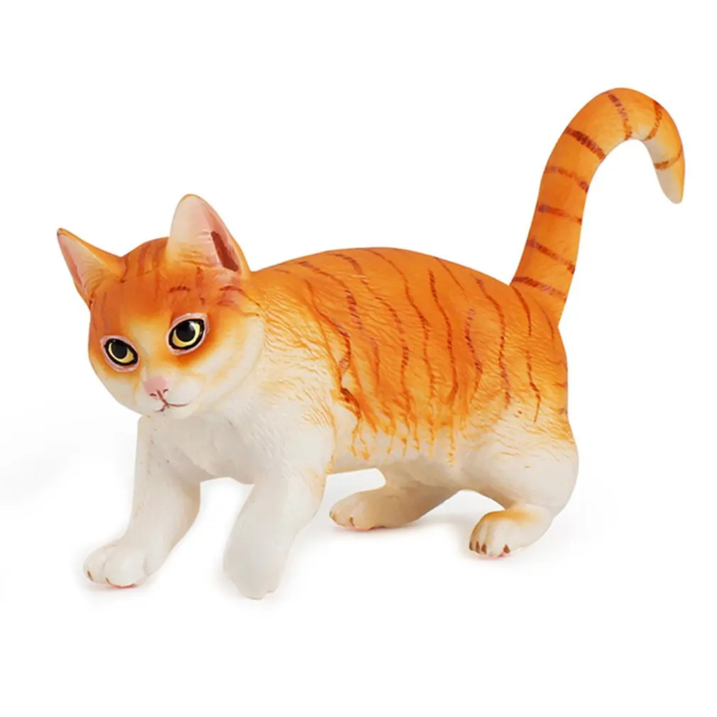 

1pcs Miniature Farm Realistic Cat Figurines Toys Educational Animal Model Cat Figures Toy Set Decoration and Party Favors