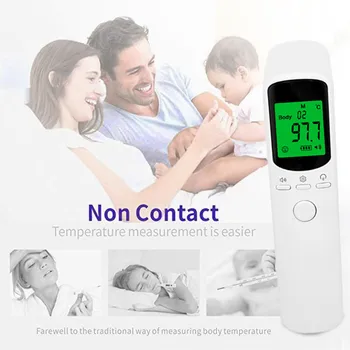 

Baby Adults LCD Termometro Digital Non-contact IR Infrared Thermometer Forehead Body Temperature Tool Ear Thermometer for fever