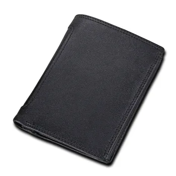 

Genuine Leather Men Wallet Coin Purse Small Card Holder Short Male Walet Pocket Black Money Bag Pouch Portfolio Man Murse