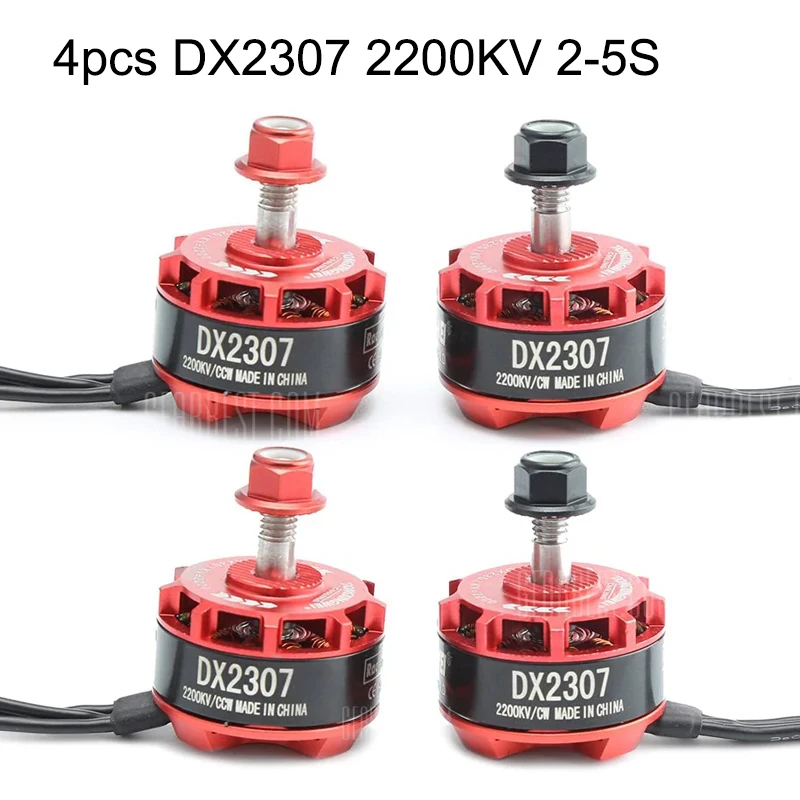 

DONGXINGWEI DX2307 2200KV 2-5S / DX2205 2600KV 2-4S Brushless Motor For X220 250 280 300 RC Drone FPV Racing Drone