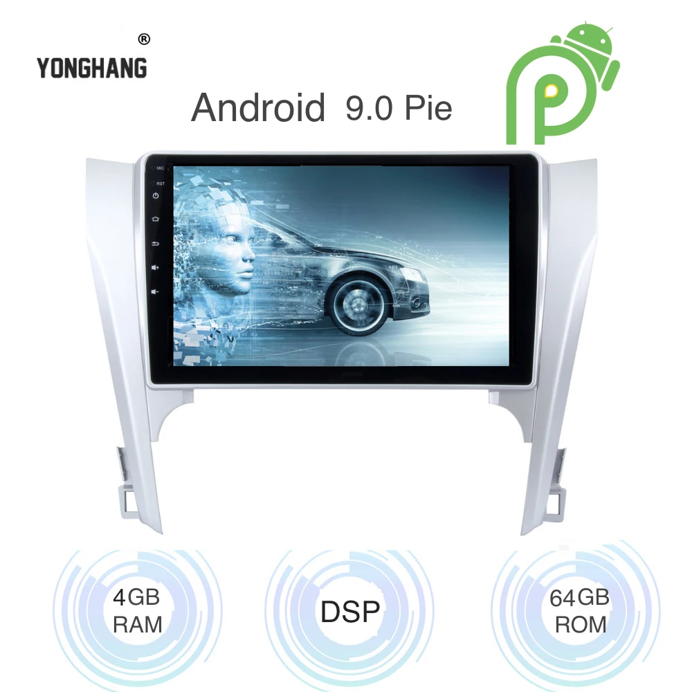 Android 9,0 автомобильный радиоприемник 1 Din gps Navi для Toyota Camry V50 стерео 2012 2013 PX6 DSP ips HDMI 4 Гб+ 64 Гб RDS Wi-Fi RDS USB карта