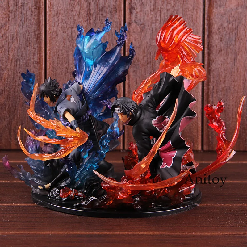 Аниме Наруто Учиха Итачи Саске Susanoo Kizuna связь ПВХ фигурка Наруто-куклы Коллекционная модель игрушки