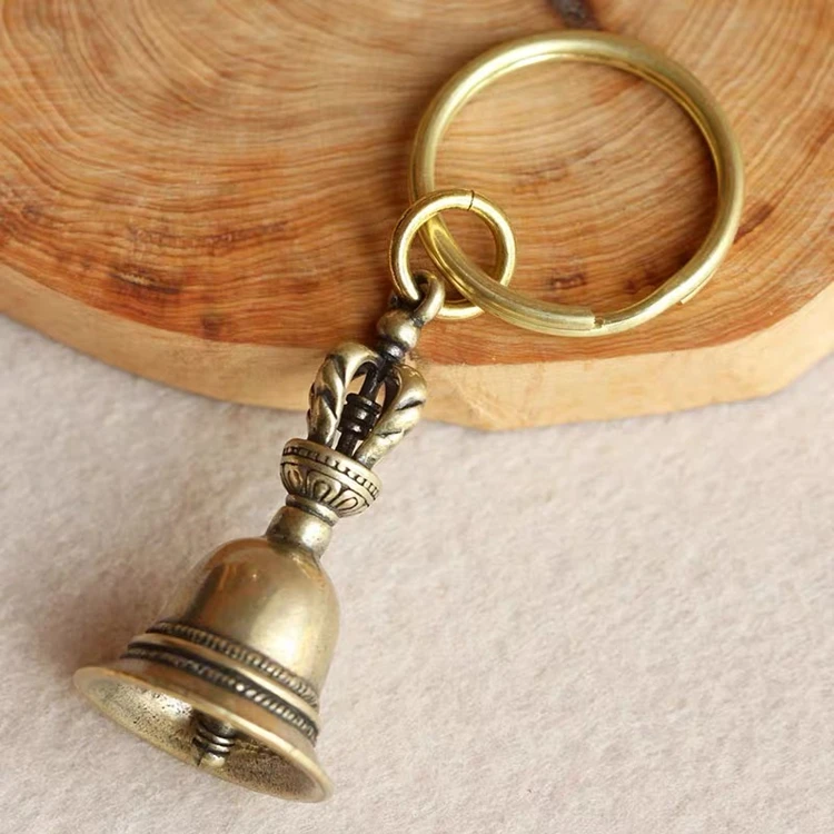 Brass Handicraft die-casting Drop Magic Bell Key Car Button Wind Bell Tibetan Bronze Bell Creative Gift home Decoration Pendant Brass Handicraft die-casting Drop Magic Bell Key Car Button Wind Bell Tibetan Bronze Bell Creative Gift home Decoration Pendant