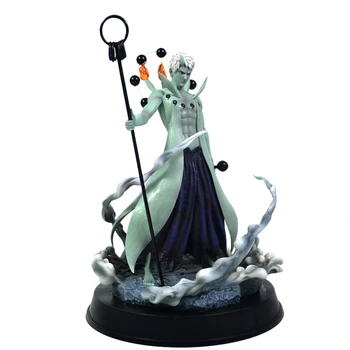 

Naruto Shippuden Anime Uchiha Obito GK Figma Action Figure Model Ten-Tails Jinchūriki Forms Statue Collectible Toy Kid Gifts