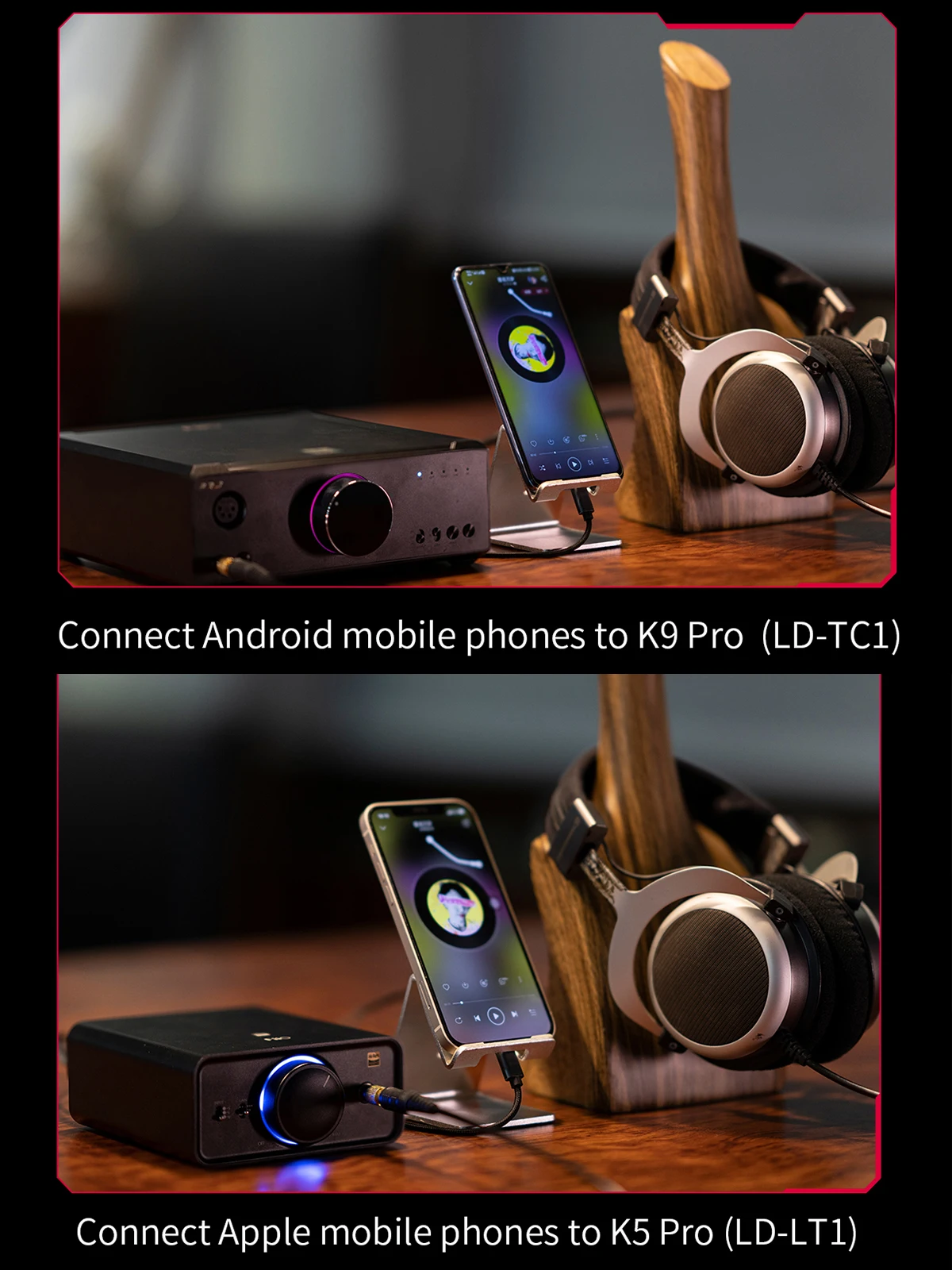 Fiio LD-TC1 LD-LT1 USB Type-B to Type-C Lightning Adapter Cable 50cm HIFI Headphone Amplifier K9 PRO K5 Pro