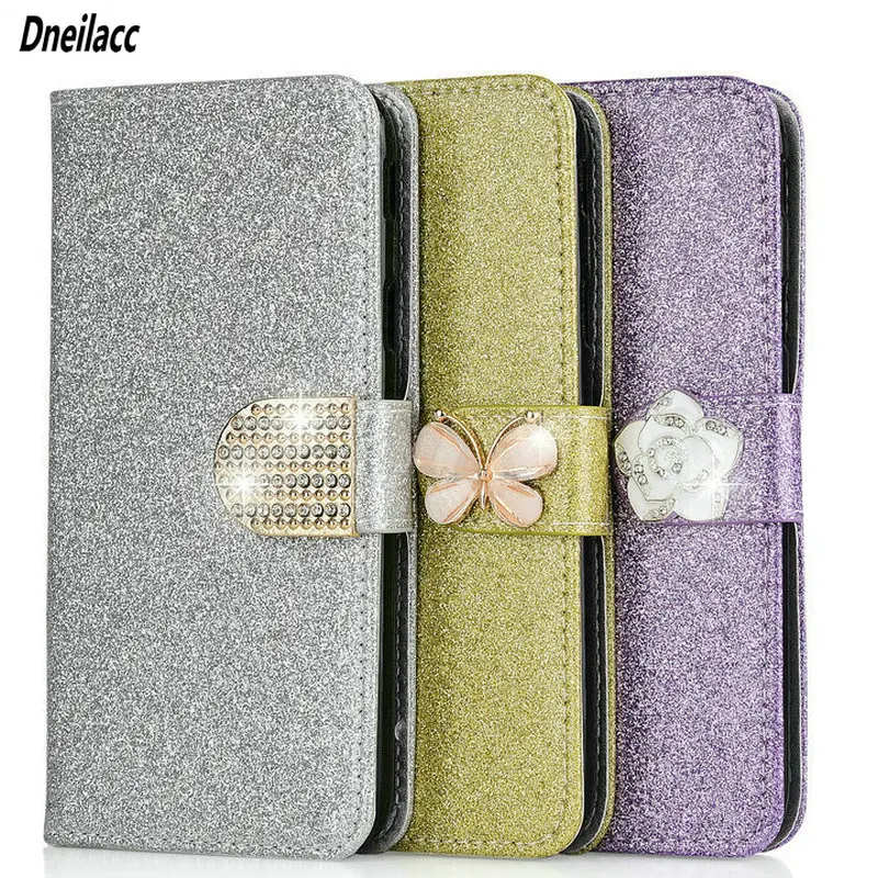 

Glitter Case For Redmi 4A 4X Note 4 4X 5A 6A 5 Plus Redmi 6 Pro 7 7A Note 7 Pro Flip Glitter Phone Cover Wallet Coque