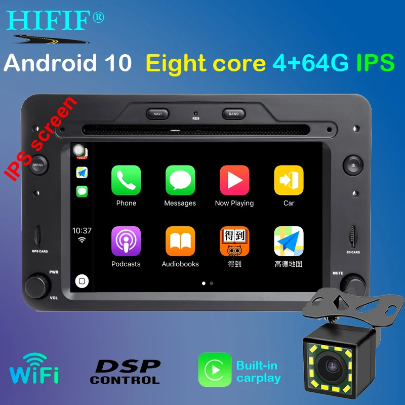 IPS 2 Din Авто Радио Android 10 для Alfa/Romeo/Spider/Brera/159 Sportwagon RAM 2G Автомобильный мультимедийный