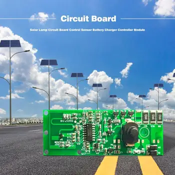 

3.2V 3.7V Radar Induction Solar Wall Light PCB Solar Lamp Control Board Module Durable Household Solar Lamp Accessories