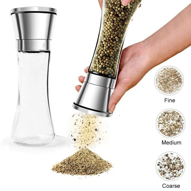 Stainless Steel Small Waist Pepper Grinder Household Hand Grinding Bottle  Seasoning Bottle Pepper Sea Salt White Black Pepper - AliExpress