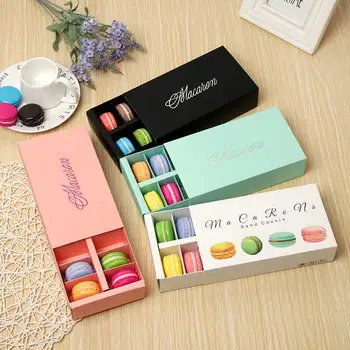 

12 Grids Macaron Packaging Box Big Capacity Baking Decoration Rectangle Gift Box Party Supplies Chocolate Small Pastry