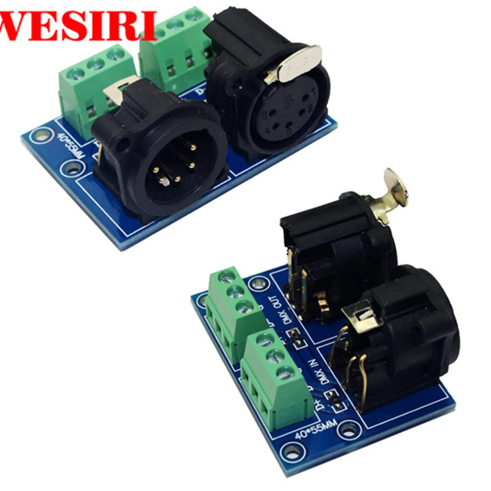 3pin терминальный адаптер разъем 3P к XLR5 конвертеры пластина используется для DMX512 контроллер