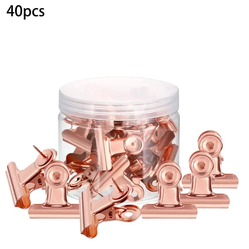 Gold 40pcs Нажимные булавки, зажимы для большого пальца, настенные зажимы с булавками для пробковых досок - Цвет: Gold 40pcs