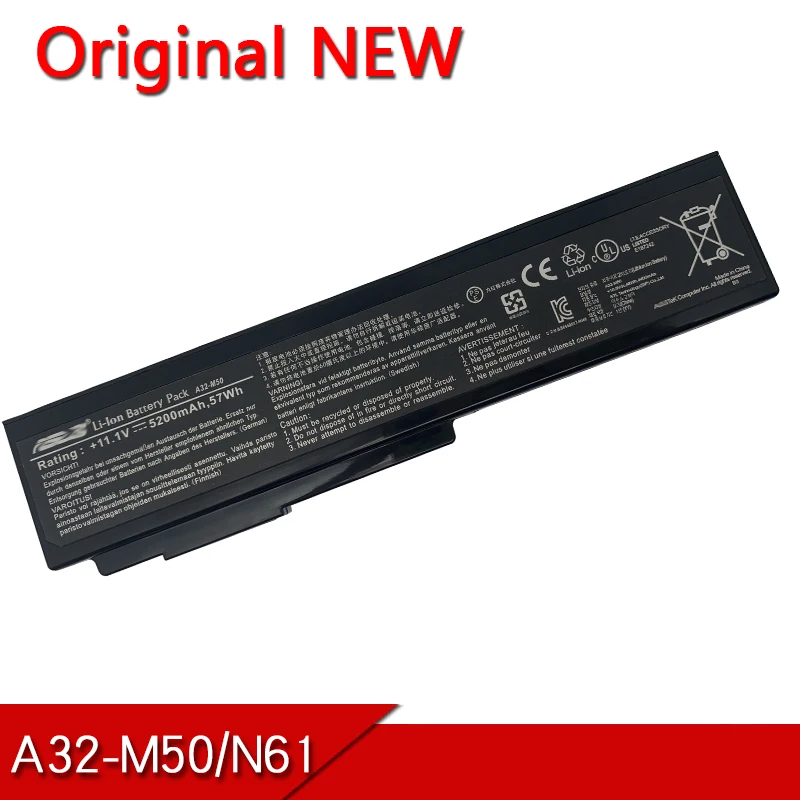 A32-N61 A32-M50 Оригинал Аккумулятор для ноутбука ASUS G50 G51 X64 N61 N61J N61D N61V N61VG N61JA N61JV M50s N43S N43JF