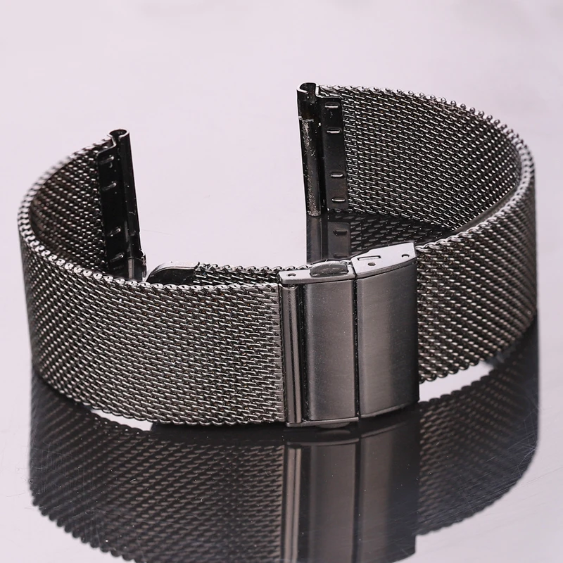 magnete Milano maglia bracciale in acciaio inossidabile Cinturino sottile per orologio 12 14 15 16 18 20 22mm cinturino per orologio cinturino in metallo cinturino per orologi da polso
