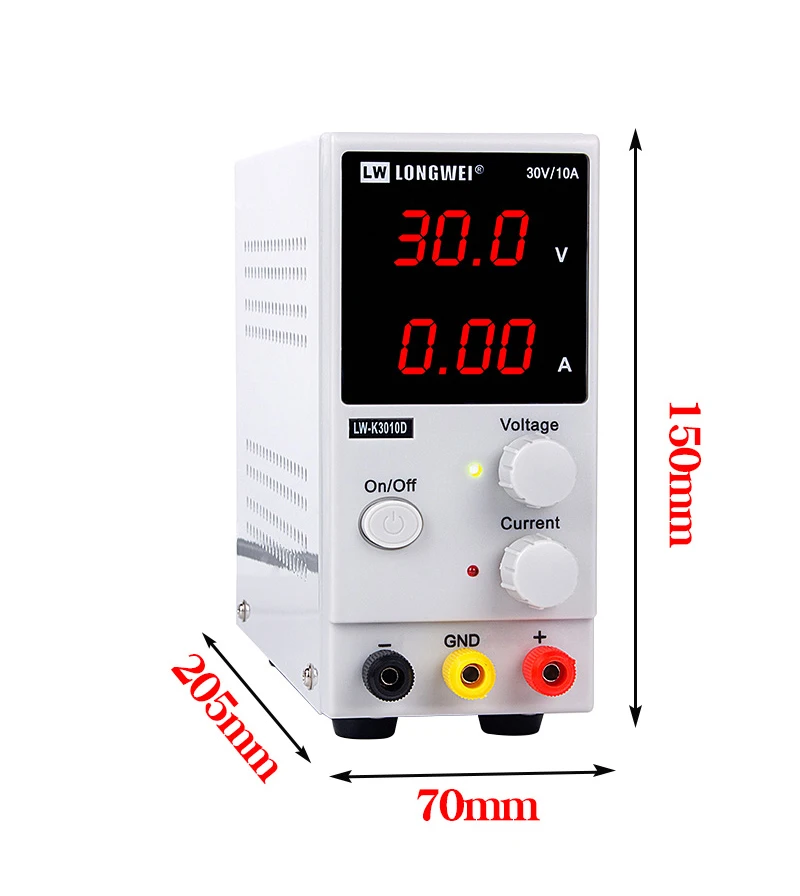 K3010D мини Регулируемый Цифровой DC Питание 30V 10A лаборатории коммутации Питание 110 v-220 v ноутбук телефон ремонт паяльная