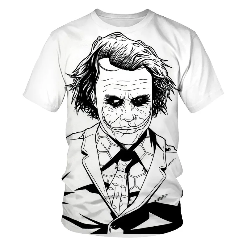 Смешной клоун Мужская футболка с рисунком Крутой Джокер 3D футболка лето почему так тяжёлый Harajuku футболка с круглым вырезом Повседневная футболка Homme Прямая поставка - Цвет: NT1017