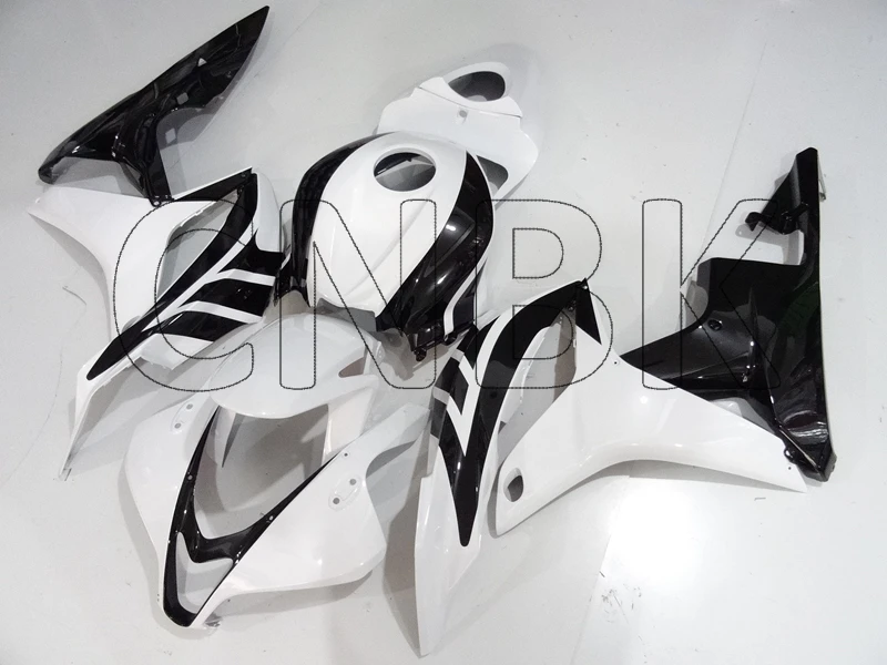 Для Honda CBR600RR 2008 наборы для тела CBR 600 RR 2008 черно-белые наборы для тела CBR 600 RR 2007-2008 обтекатель Наборы - Цвет: INJECTION mold