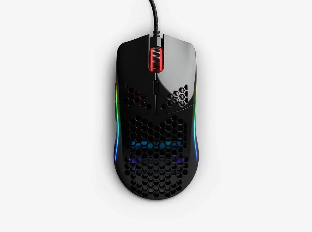 Мышь Glory Gaming Model O Black mate(Preto Fosco)-GO-черный/черный глянцевый(Preto Brilhante)-GO-GBLACK - Цвет: Glossy Black