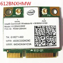 Ноутбук 300 Мбит/с Wlan сетевой адаптер для Intel mediino Advanced-N WiMAX 6150 612BNXHMW Половина Mini PCI-e 300M беспроводная Wifi карта