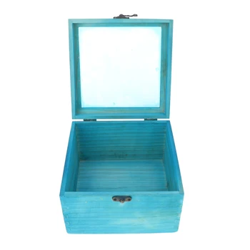 

Wooden Jewelery Chest Flower Box Organize Case For Gadgets Small Items Home