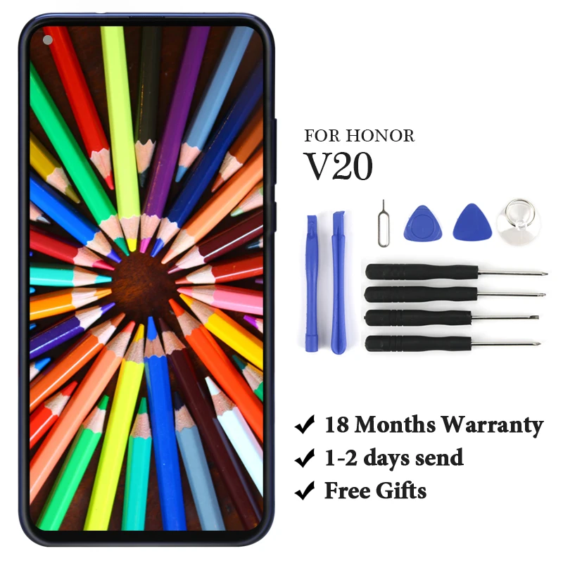 

For Honor V20 Honor view 20 lcd display assembly replacement screen for mobile phone replacement assembly with gift