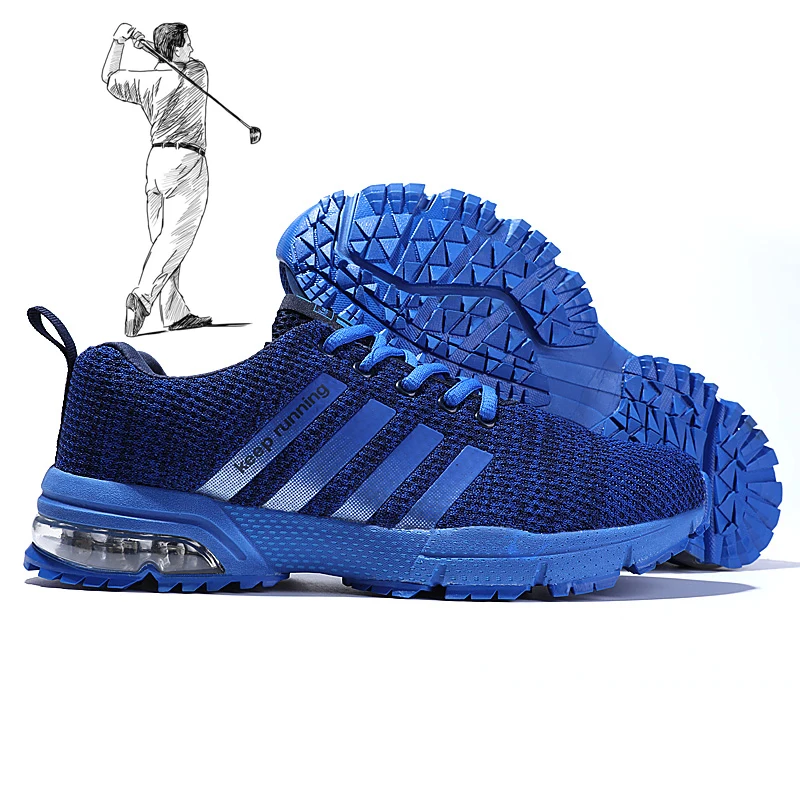 Mesh Golf Shoes Men Spring Sport Sneakers Non Slip Grass Walking Shoes