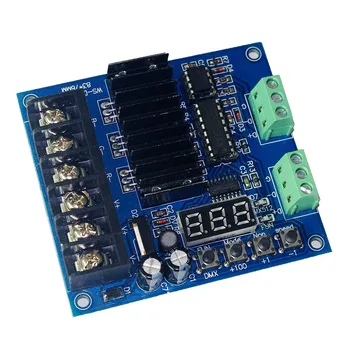 

3CH led DMX512 decoder DC5V-24V 3CH*8A max DMX decoder DMX512 3P led controller Digital tube display 7.8KHZ Refresh frequency