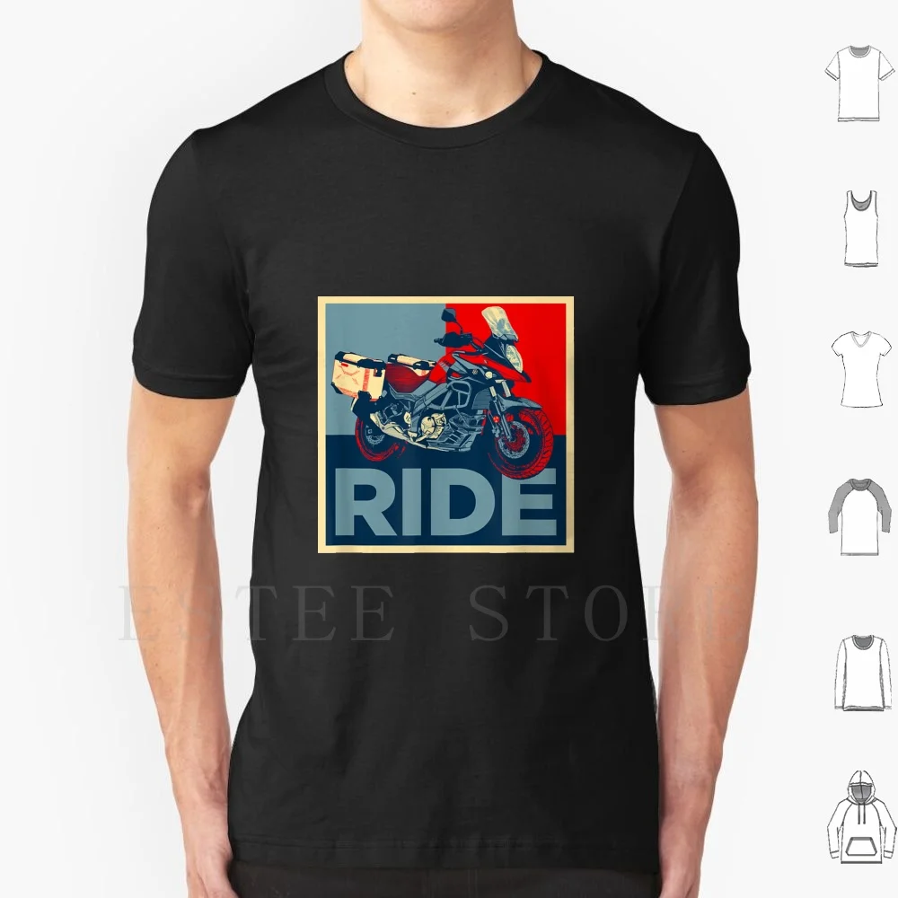 Adventure Dual Sport Vstrom Moto Ride Design T Shirt Fai Da Te Big Size 100% Cotone Adv Dl 650 Adventure Moto V Strom Dl