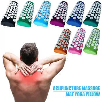 

Massager Cushion Acupuncture Sets Relieve Stress Back Pain Mat/Pillow Rose Spike Massage And Relaxation Head Neck Foot Yoga