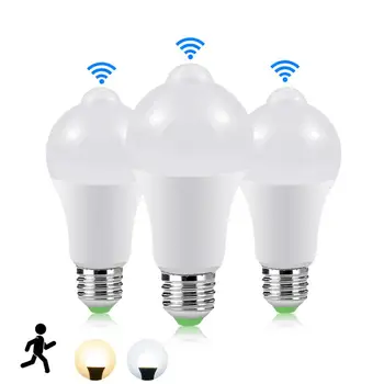 

Lampada Led Lamp With Motion Sensor Bulb PIR Sensor Lights 2835 Leds E27 LED Light Bulbs Smart Auto On Off bombillas AC85-265V