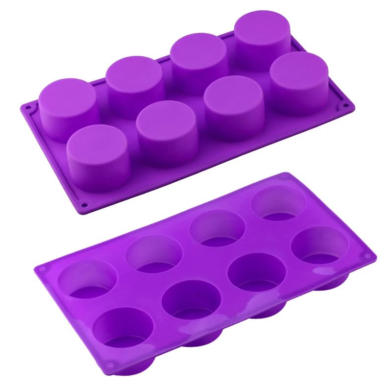 Silicone Pudding Mold Cake Pastry Baking Round Jelly Gummy Soap Mini Muffin Mousse Cake Decoration Tools Bread Biscuit Mould