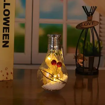 

Clear Luminous Ball LED Hanging Light Solar Christmas Tree Ball Fashion Party Glitter Beautiful Night Lamp Gift Ornament
