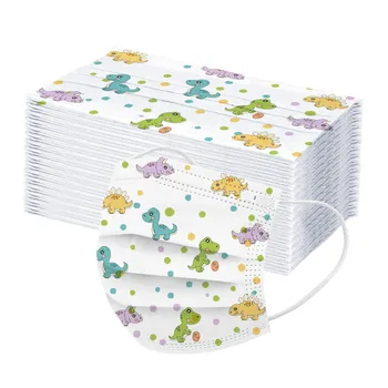 

50pcs Kids Disposable Mask 3 Layer Child Filter Hygiene Thicken Children's Face Mouth Mask Earloop Mascarillas Desechables