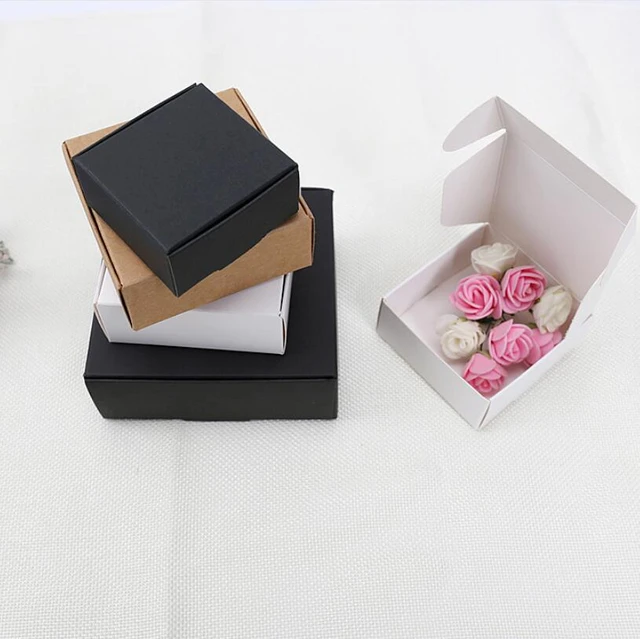 Small Cardboard Boxes Shipping  Small Cardboard Boxes Crafts - 10pcs Small  Kraft - Aliexpress