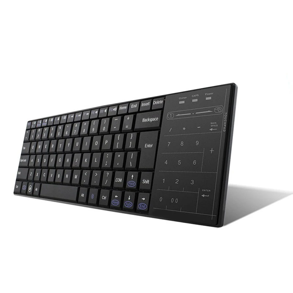 

Bluetooth 3.0 Wireless Multimedia Keyboard Touching Rechargeable Keyboard with Mouse for PC Android OUJ99