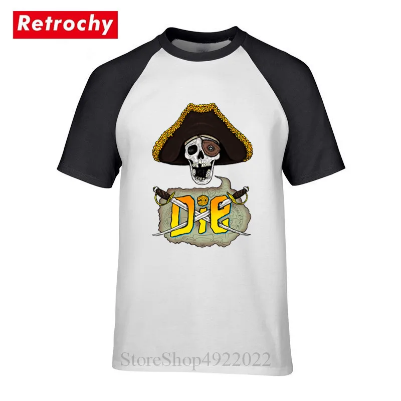 Уличная винтажная Балбесы Never Say Die T Shirt Мужская футболка с черепом в виде пирата