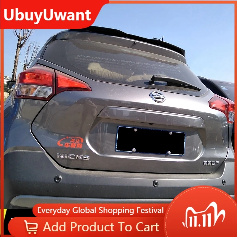 Rear Roof Lip SPOILER For Nissan Juke 2017-2020Hatchback ABS Gloosy Black / Carbon Fiber Color Car Tail Wing Decoration | Автомобили и