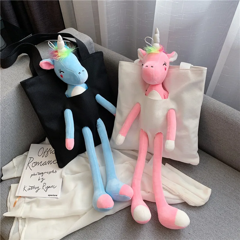 

2019 new Unicorn doll Bag Unicorn Drawstring Bags Kids Cartoon Theme Unicorn Bags Candy Storage Party Packing shopping bag