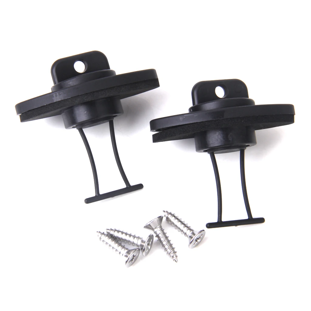 2 Set Universal Canoe Kayak Boat Dinghy Thread Drain Plugs Bungs W/ 4 Screws