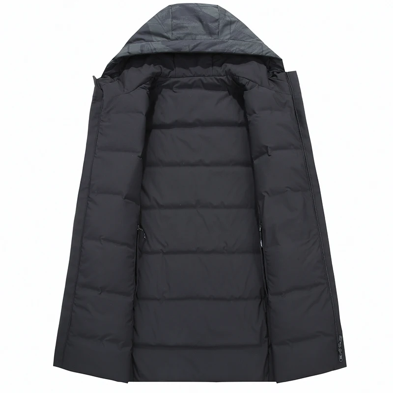 Плюс 10XL 8XL 6XL ветрозащитная Толстая зимняя мужская пуховая куртка брендовая одежда с капюшоном черная длинная теплая белая пуховая куртка для мужчин