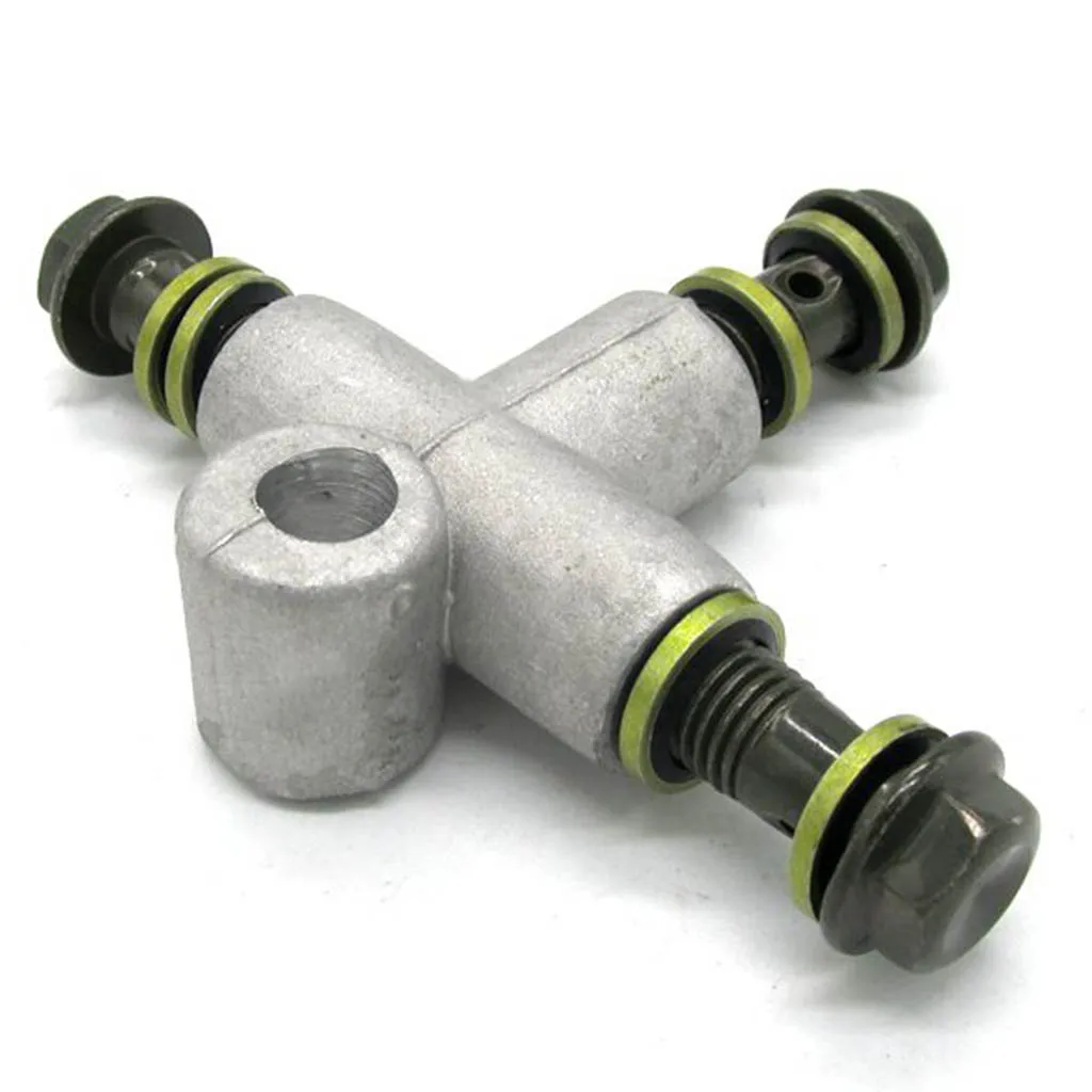 10mm 3 Ways Cross Coupler Adapter Pipe Fitting Universal for Dirt Bikes ATV Scooter