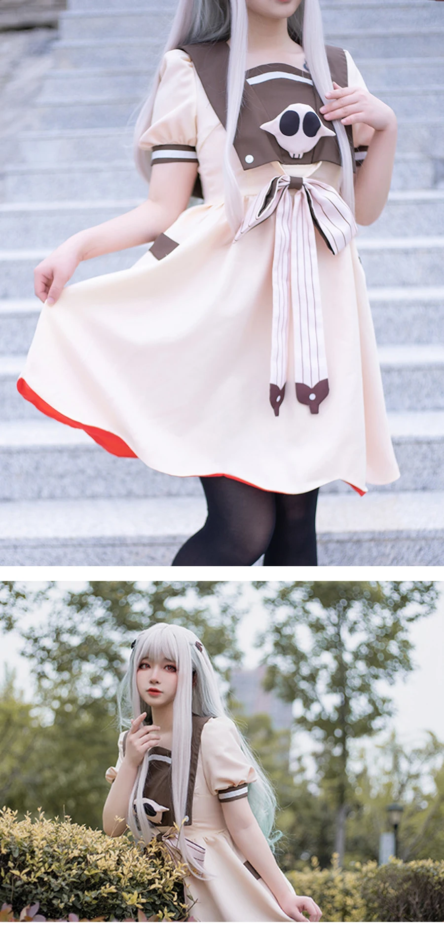 Toilet-bound Hanako-kun-Inspired Nene Yashiro Sailor Uniform Costume for Women (Unofficial)