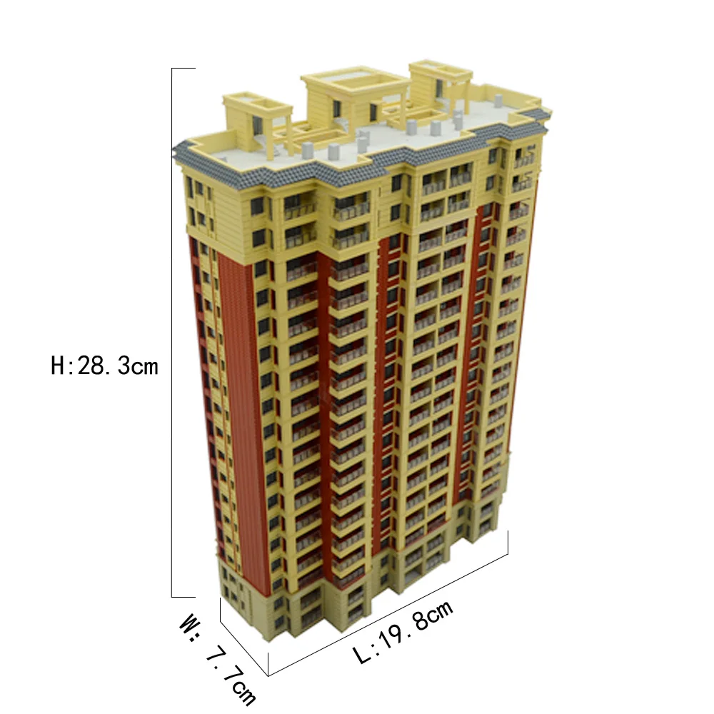 1 шт. 1:200 масштаб Sandtable модель городское Здание Модель поверхности ABS архитектурное здание подарок игрушки