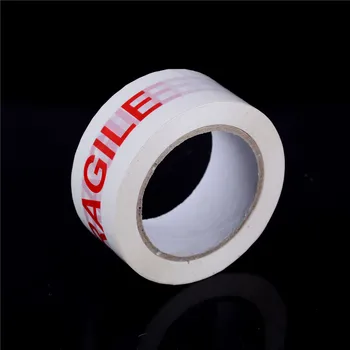 

White And Red Bopp Fragile Tape 4.7CM*85M PRACTICAL For Packing And Warning fragile warning sticker
