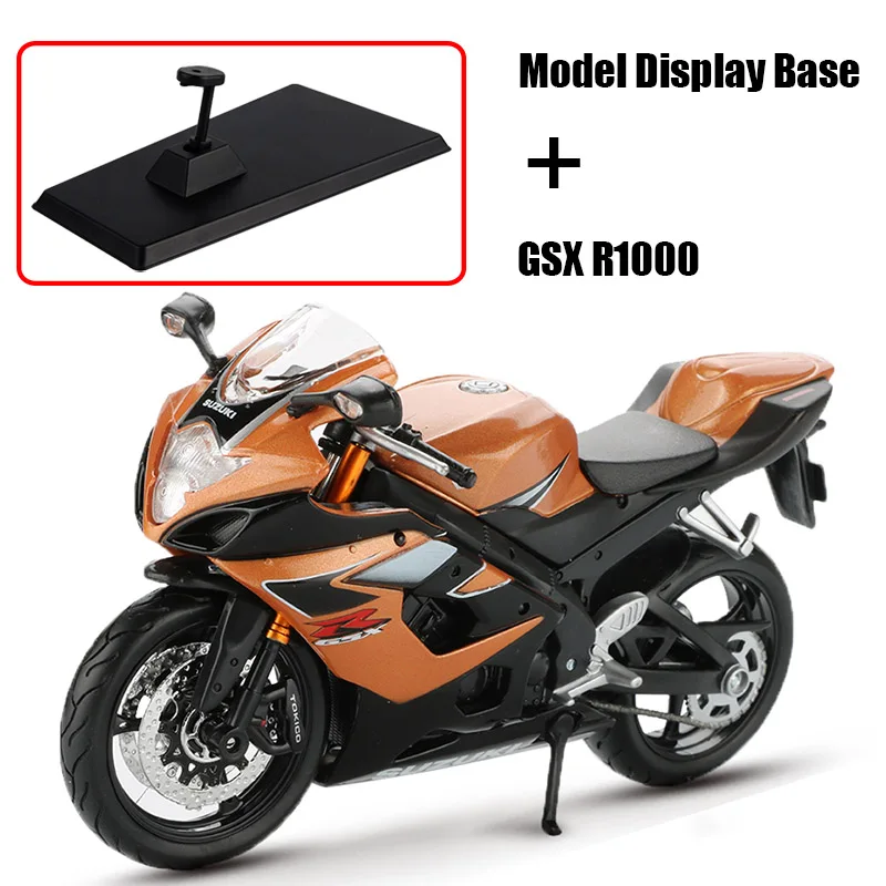 Maisto 1:12 сплав модель мотоцикла Игрушка Мотоцикл Ниндзя H2R CBR600RR YZF-R1 модели гоночных автомобилей Машинки Игрушки для детей - Цвет: GSX R1000