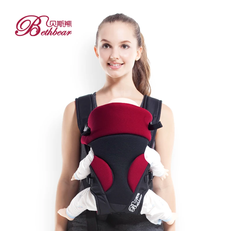 Sling Baby Carrier Backpack Wrap Kangaroo-Pouch Infant Front Breathable 0-24m 3-In-1