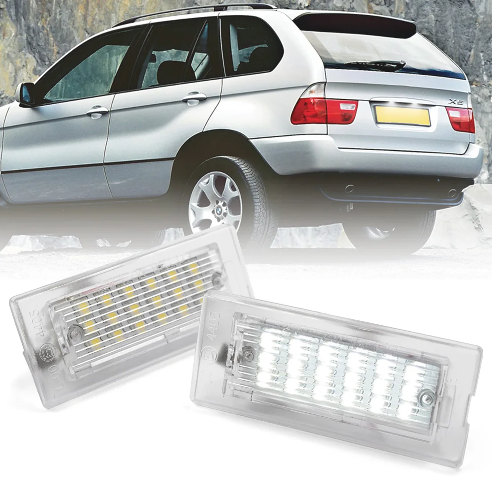 2 шт. Canbus безошибочный светодиодный номерной знак для BMW E53 X5 1999-2003 E83 X3 2003-2010 |