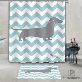 

Custom stripe design (1) Waterproof Shower Curtain Doormat Home Bath Bathroom Polyester Fabric Multi Sizes#2019-01-12-240