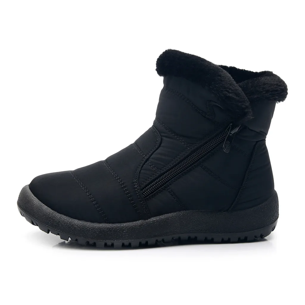Size35-48; женская зимняя обувь из водонепроницаемого материала; пара зимних сапог унисекс; зимние сапоги на меху с нескользящей подошвой; Теплые повседневные сапоги для мам